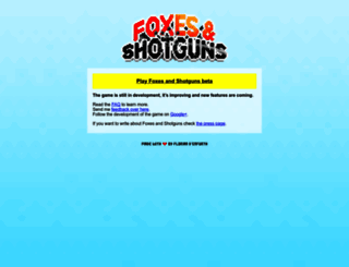 foxesandshotguns.com screenshot