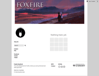 foxfire.storenvy.com screenshot