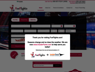 foxflights.com screenshot