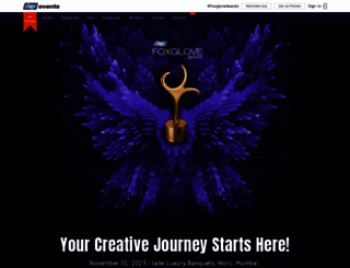 foxgloveawards.com screenshot