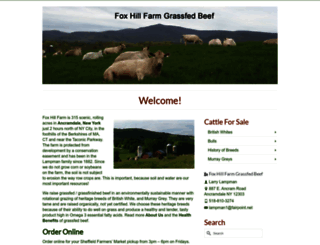 foxhillfarmgrassfedbeef.com screenshot
