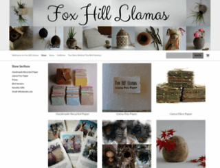 foxhillllamas.com screenshot