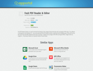 foxit-pdf-reader.apportal.co screenshot