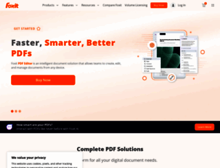 foxit.com screenshot