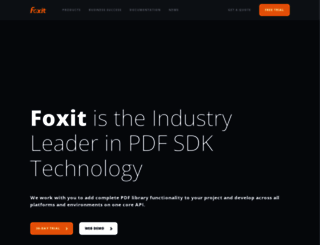 foxitsdk.com screenshot