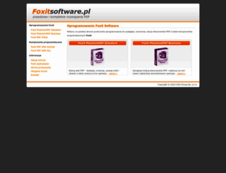 foxitsoftware.pl screenshot