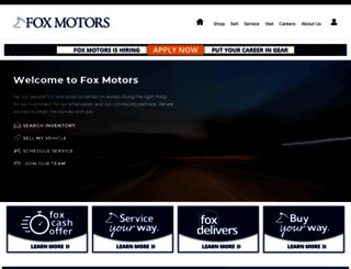 foxmotorsusedcars.com screenshot