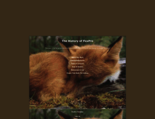 foxprohistory.org screenshot