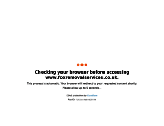 foxremovalservices.co.uk screenshot
