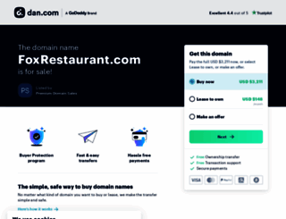foxrestaurant.com screenshot
