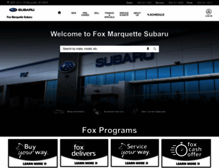 foxsubarumarquette.com screenshot