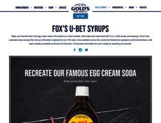 foxsyrups.com screenshot
