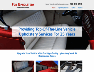 foxupholstery.net screenshot