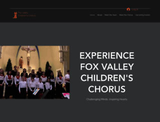 foxvalleychildrenschorus.org screenshot