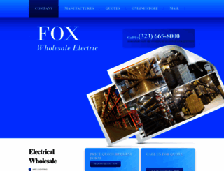 foxwholesaleelectric.com screenshot