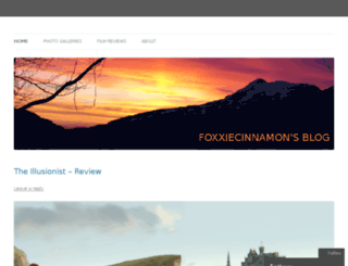 foxxiecinnamon.wordpress.com screenshot