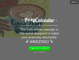 foxycalendar.com screenshot