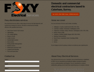 foxyelectrical.co.uk screenshot