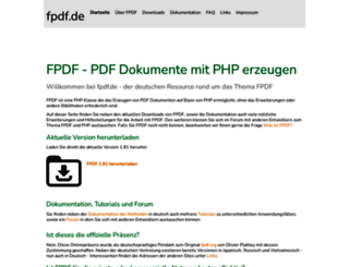 fpdf.de screenshot