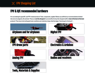fpv-shopping-list.com screenshot
