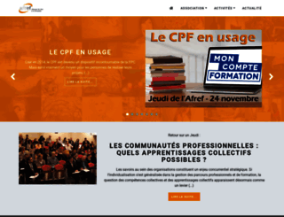 fr.afref.org screenshot