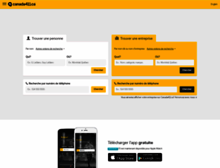 fr.canada411.ca screenshot