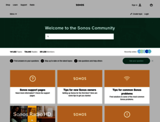 fr.community.sonos.com screenshot