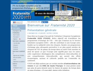 fr.fraternite2020.eu screenshot