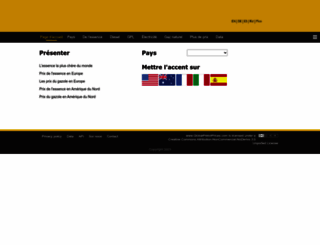 fr.globalpetrolprices.com screenshot