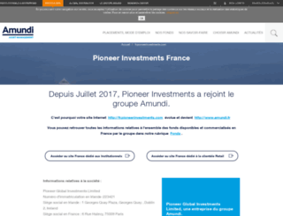 fr.pioneerinvestments.com screenshot