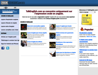 fr.talkenglish.com screenshot