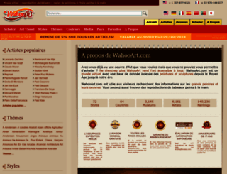 fr.wahooart.com screenshot