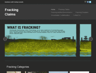 frackingclaims.org screenshot