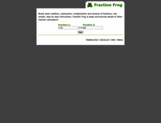 fractionfrog.com screenshot