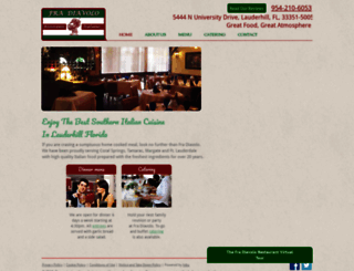 fradiavolorestaurant.businesshomepage.services screenshot