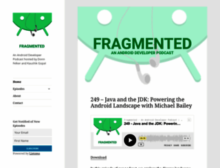 fragmentedpodcast.com screenshot