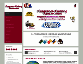 fragrancefactory.com screenshot