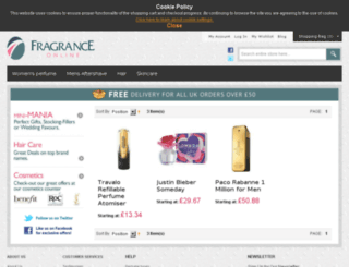 fragranceonline.co.uk screenshot