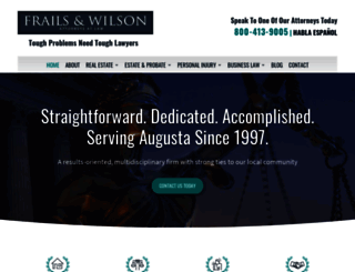 frailswilsonlaw.com screenshot