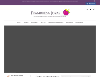frambuesajoyas.com screenshot