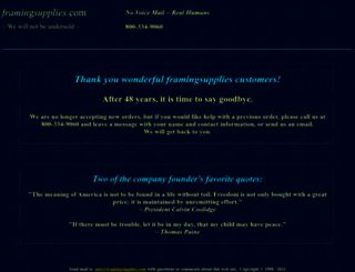 framingsupplies.com screenshot