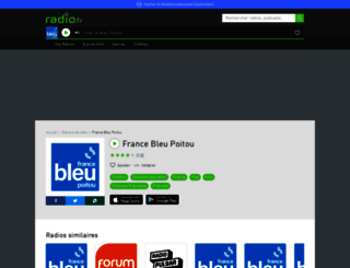 francebleupoitou.radio.fr screenshot