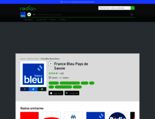 francebleusavoie.radio.fr screenshot