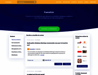 francecuir.fr screenshot
