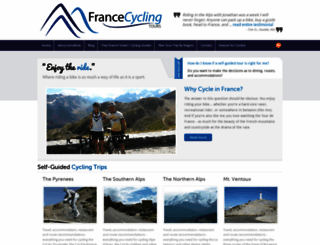 francecyclingtours.com screenshot