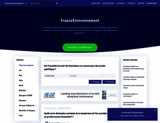 franceenvironnement.com screenshot