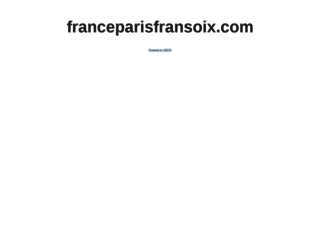 franceparisfransoix.com screenshot