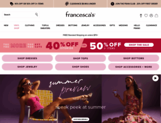 francescascollections.com screenshot