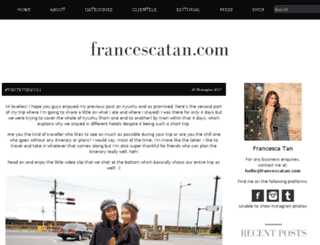 francescatan.com screenshot