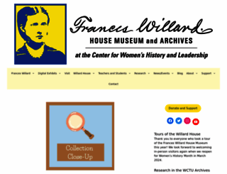 franceswillardhouse.org screenshot